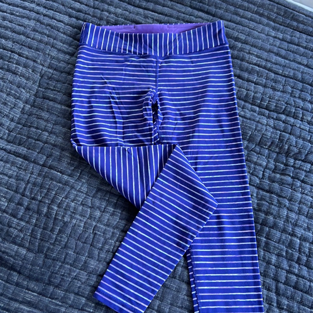 Ivivva Previously Girls Lululemon Striped Leggings